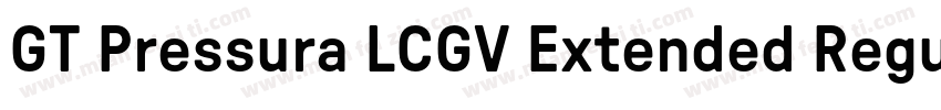 GT Pressura LCGV Extended Regular字体转换